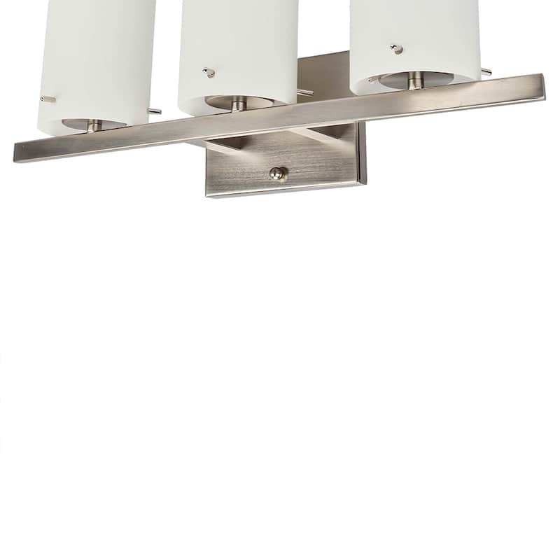 3 Light Vanity Lighting in Brushed Nickel LED integrated