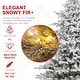 preview thumbnail 80 of 131, Glitzhome 6FT/7.5FT/9FT/11FT Snow Flocked Pre-lit Artificial Fir Christmas Trees