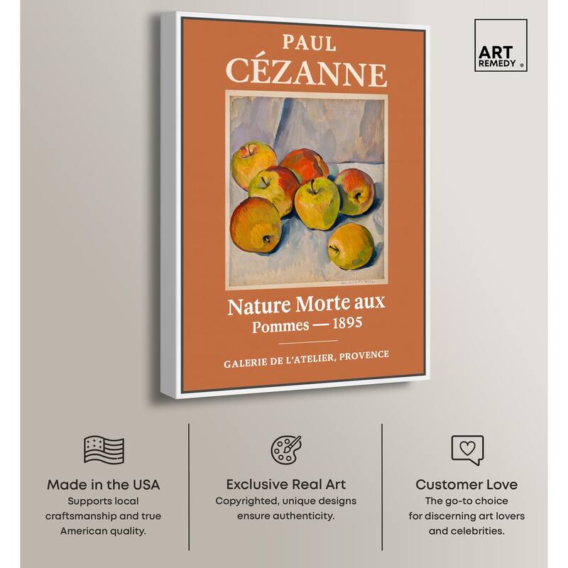 Apples of Cezanne Canvas by Art Remedy