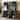Roomfitters Farmhouse Coffee Bar Cabinet with Wine Storage, Buffet Sideboard with Glass Racks and Shelves