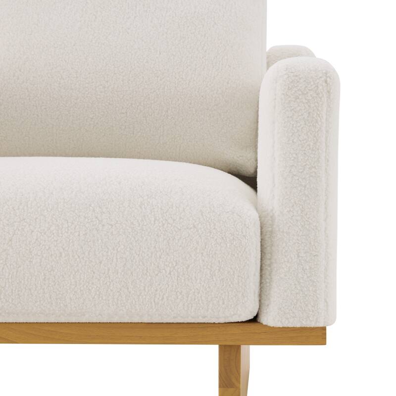 Christopher Knight Home - Modern Wooden Upholstered Accent Chair with Ergonomic Comfort