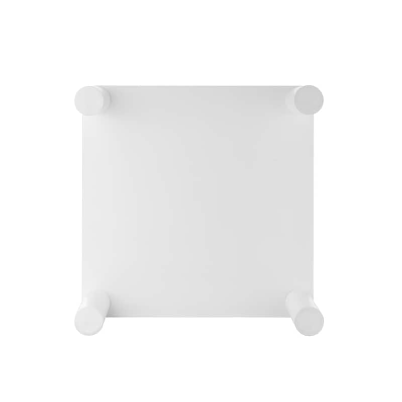 33.5" Modern Square Coffee Tables Rounded Corner Design Easy Assembly Center Sofa Table For Living Room Home Office