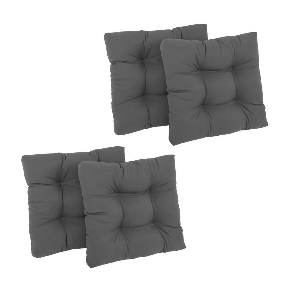 19-inch Twill Square Chair Cushion (Set of 1, 2, or 4) - 19" x 19"