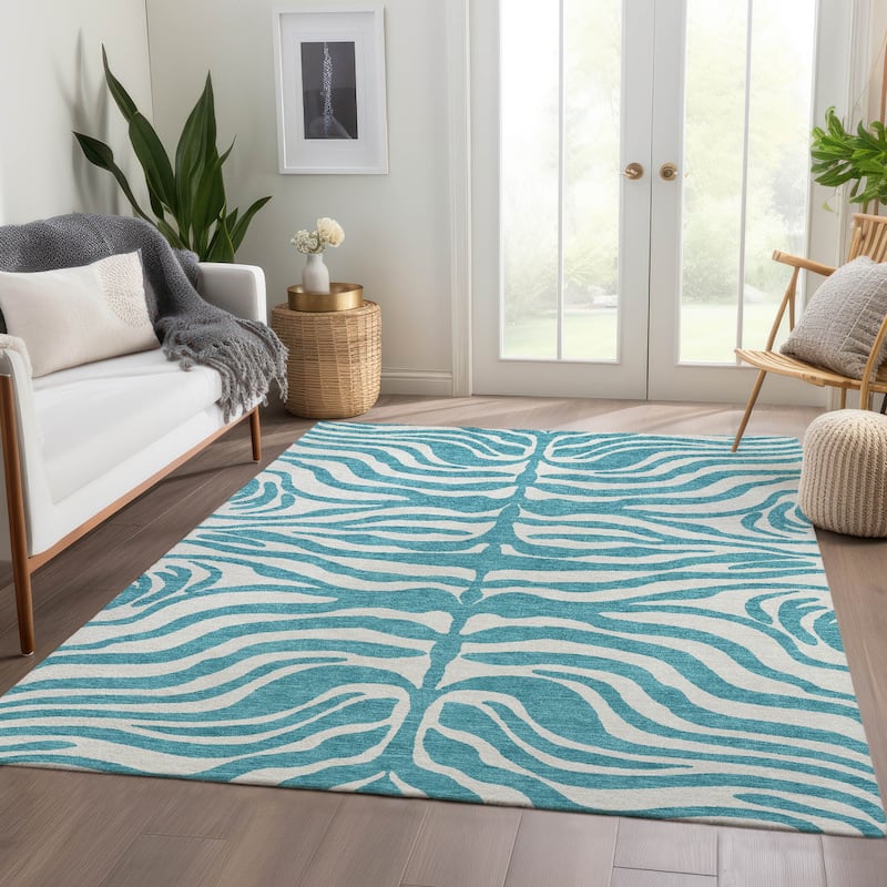 Premium Washable Super Soft Zebra Print Mayfield Rug