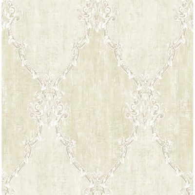 Seabrook Designs Erhard Ogee Framework Unpasted Wallpaper