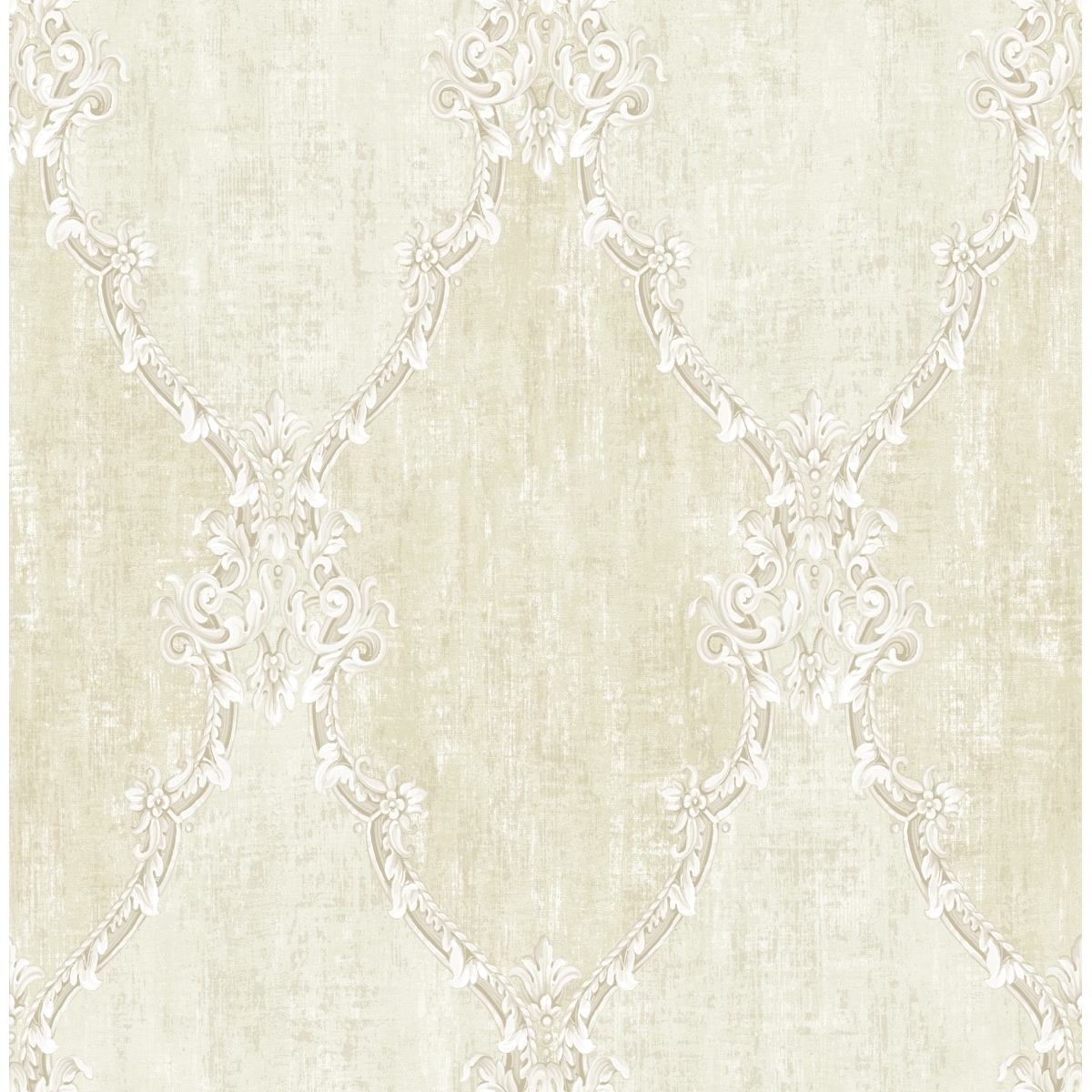 Seabrook Designs Erhard Ogee Framework Unpasted Wallpaper