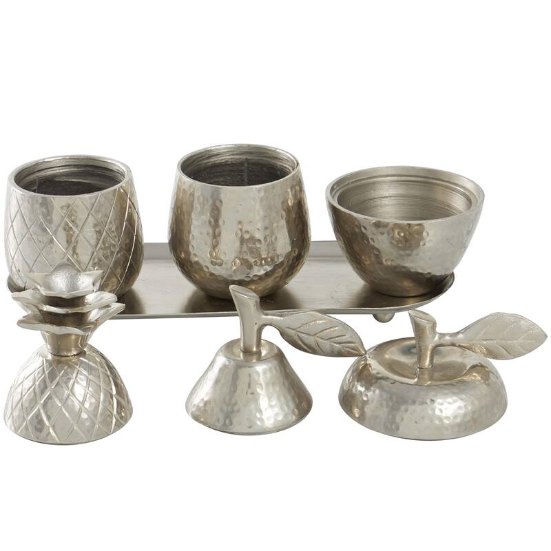 Modern 4-Piece Decorative Table Centerpiece Kitchen Storage Jars Set