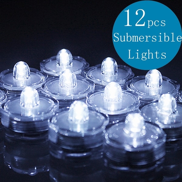 12x Submersible Waterproof Battery Operated 3LED Tea Lights d d 