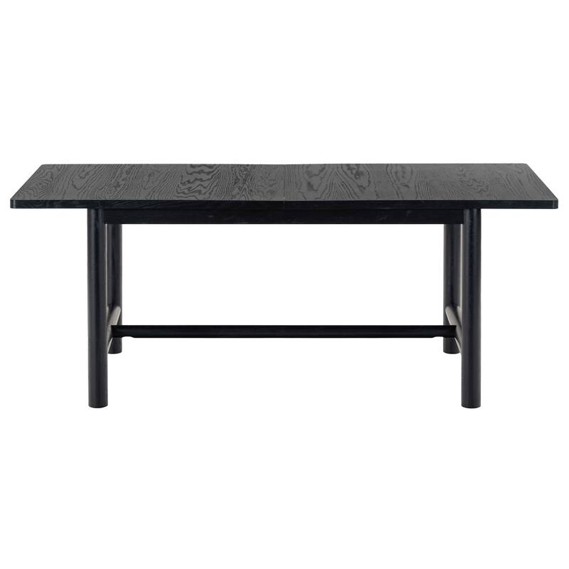 SAFAVIEH Couture Jaylessa Wood Extendable Dining Table - 94"W x 40"D x 30"H - Black