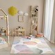 preview thumbnail 7 of 6, Well Woven Kids Rugs Watercolor Dot Modern Machine Washable Area Rug