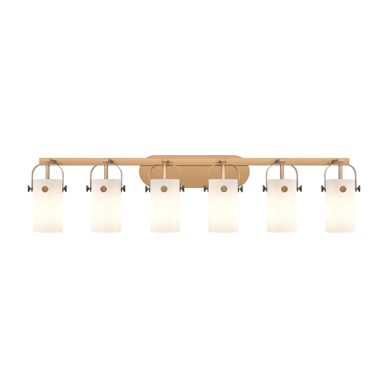 Innovations Lighting Pilaster II Cylinder - 6 Light 7" Wall-Mounted Bath Vanity Light