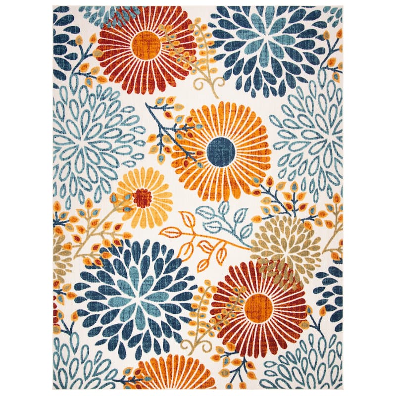 SAFAVIEH Cabana Lilah Indoor/ Outdoor Waterproof Patio Floral Rug