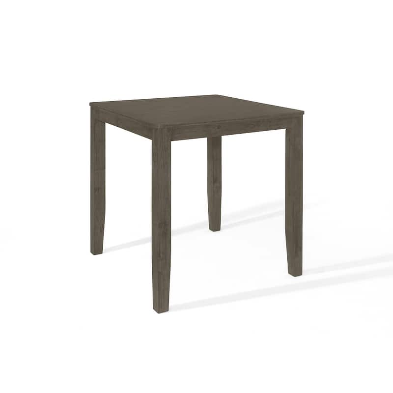 CraftPorch Simple Rustic Square Counter Height Dining Table - Grey - Grey