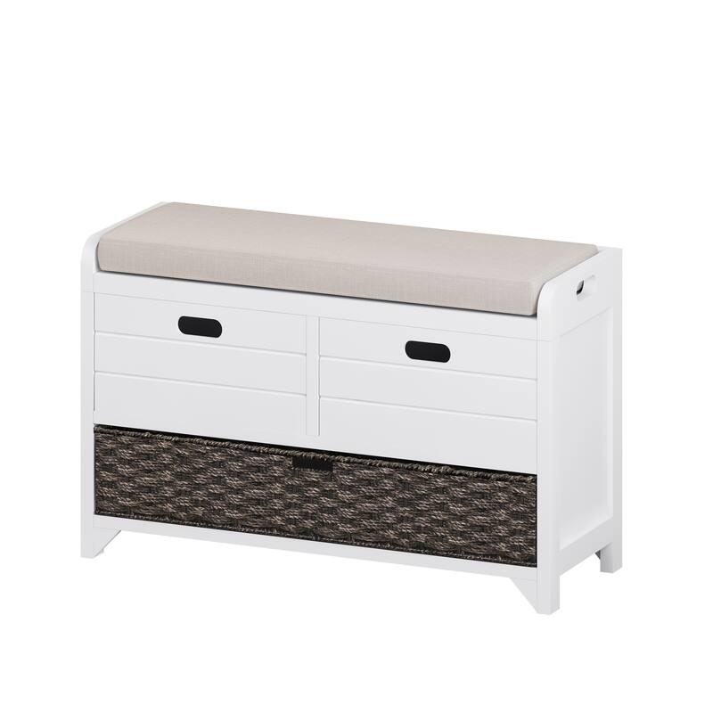 Storage Bench with Removable Cushion