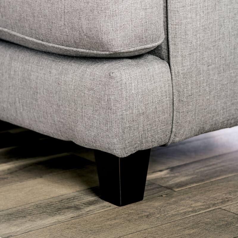 Qvareli Transitional Grey Fabric 2-Piece Living Room Set by Furniture of America