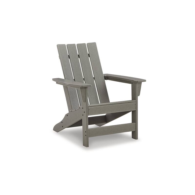 Signature Design by Ashley Visola Gray Outdoor Adirondack Chair and End Table - 31"W x 33"D x 37"H