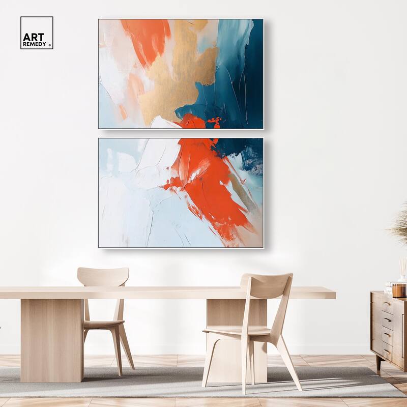 Bold and Bright I Canvas Set of 2 by Art Remedy