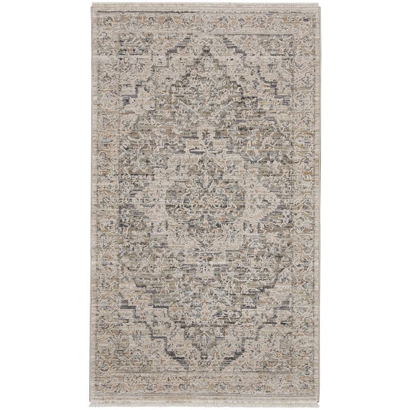 Nourison Nyle Boho Vintage Ivory Taupe Area Rug