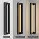 preview thumbnail 23 of 26, Matte Black Modern Linear Integrated LED Outdoor Wall Sconce with Vertical Light Strip