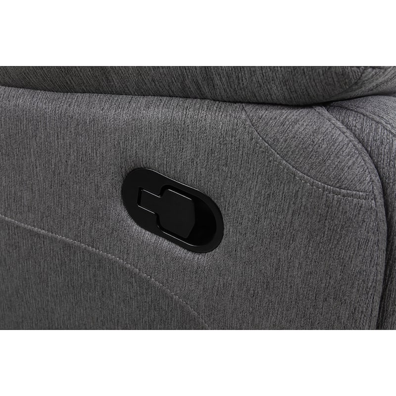 Abbyson Living Fletcher Reclining Sofa, Gray