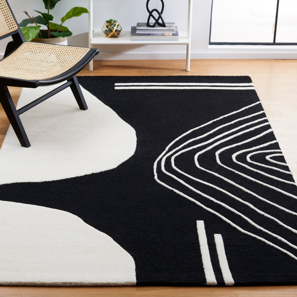 SAFAVIEH Handmade Rodeo Drive Abigayle Mid-Century Modern Wool Rug