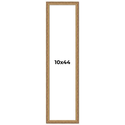 10x44 Frame Red Solid Wood Picture Frame Width 1.75 Inches | Interior Frame Depth 1 13/16 Inches