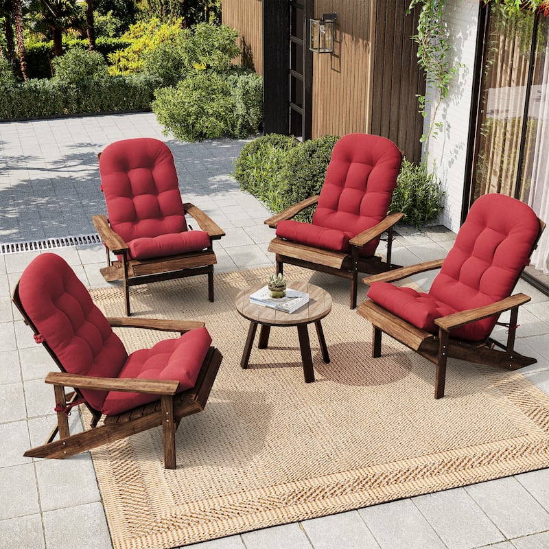 Outdoor Adirondack Chair Cushion Rocking Chair Cushions Thickened Patio Chair Pad with Sunbrella