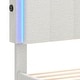 preview thumbnail 7 of 22, Adjustable Headboard Lamb Wool Bed Frame with Drawer and Charging Station & LED Lights