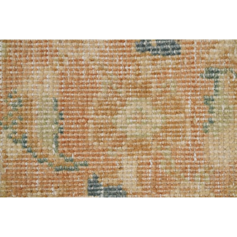 Hand Knotted Oriental 100% Wool Carpet Traditional All-Over Oranges & Rust Mahal Area Rug - 13' 1'' X 10' 0''