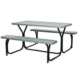 Costway Picnic Table Bench Set Outdoor Backyard Patio Garden Party - See Details