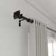 preview thumbnail 15 of 16, Acroma Streamlined Adjustable Curtain Rod Black 28 to 48 inches