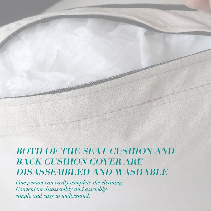 Fabric Upholstered Single Sofa, Accent Chair with Rolled Arms & Nailhead Trim, Lounge Reading Chair with Solid Wood Legs