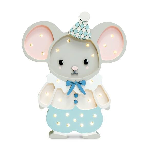 slide 2 of 5, Little Lights Felix the Mouse Lamp
