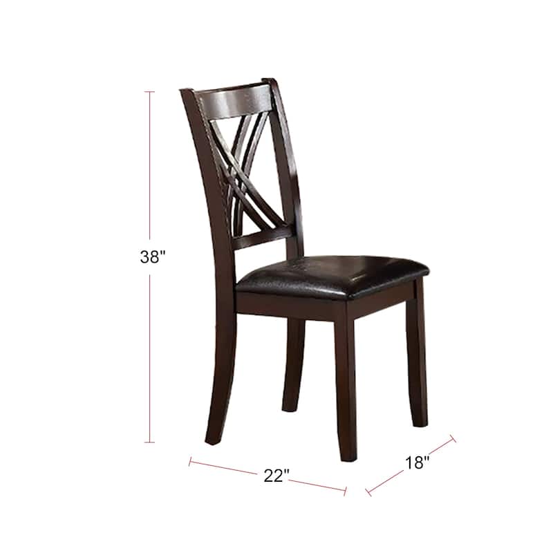 7 Piece Dining Set in Brown