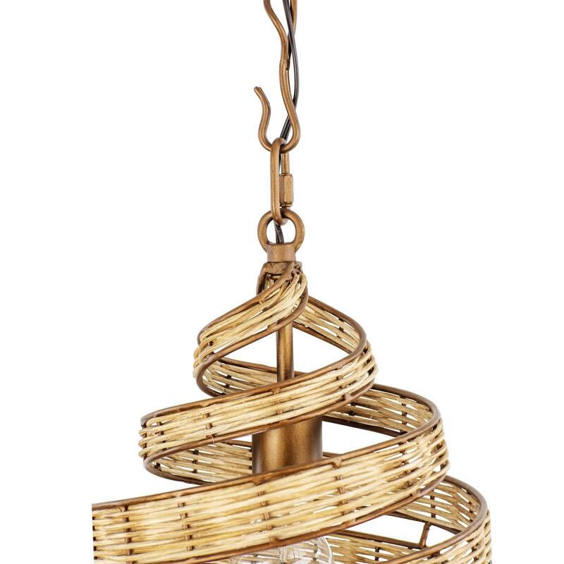 Flow Hand-Crafted Recycled Steel 1-Light Mini Pendant