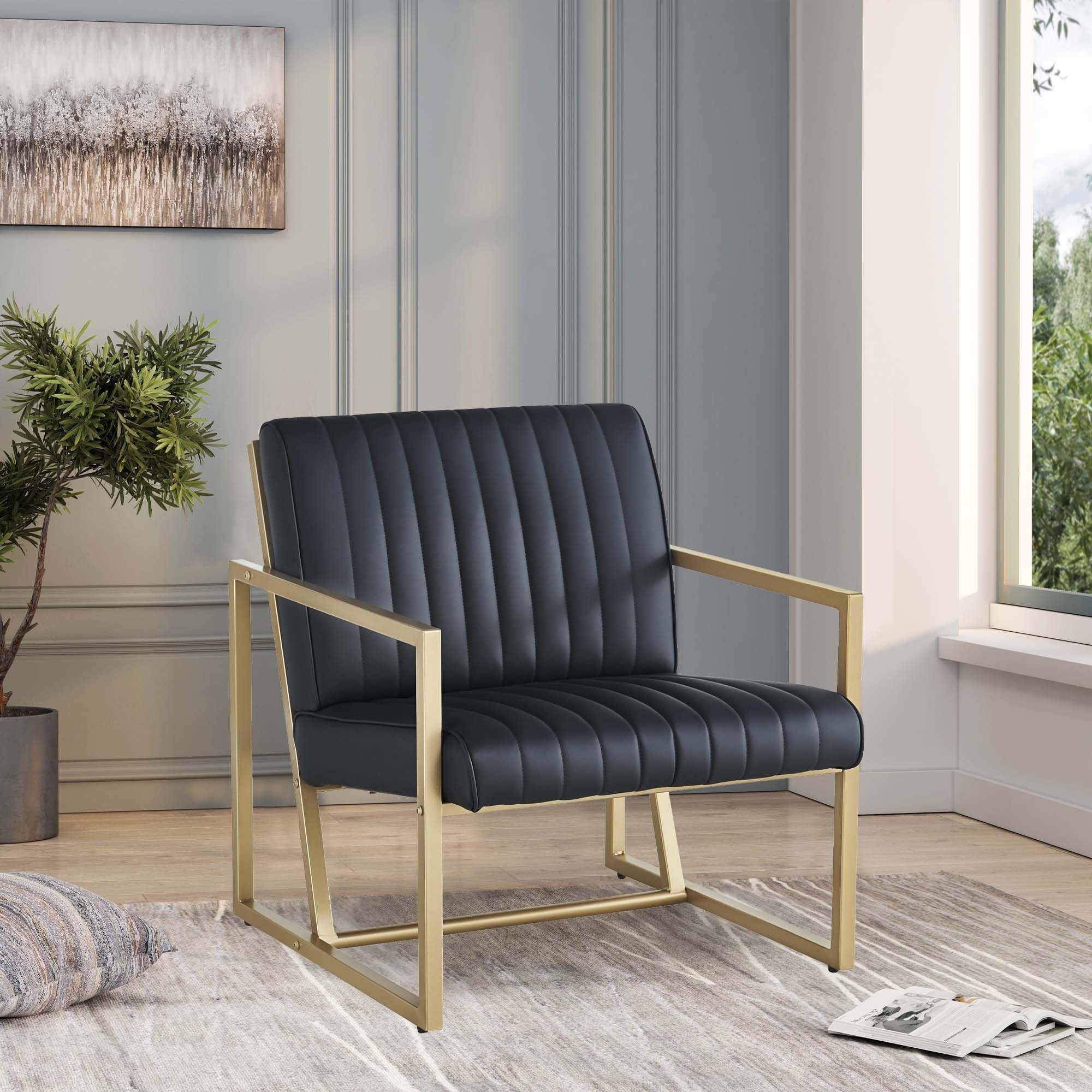 Steel chairs hot sale for living room
