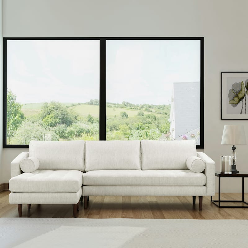 Poly & Bark 104.5" Napa Fabric Left Sectional Sofa