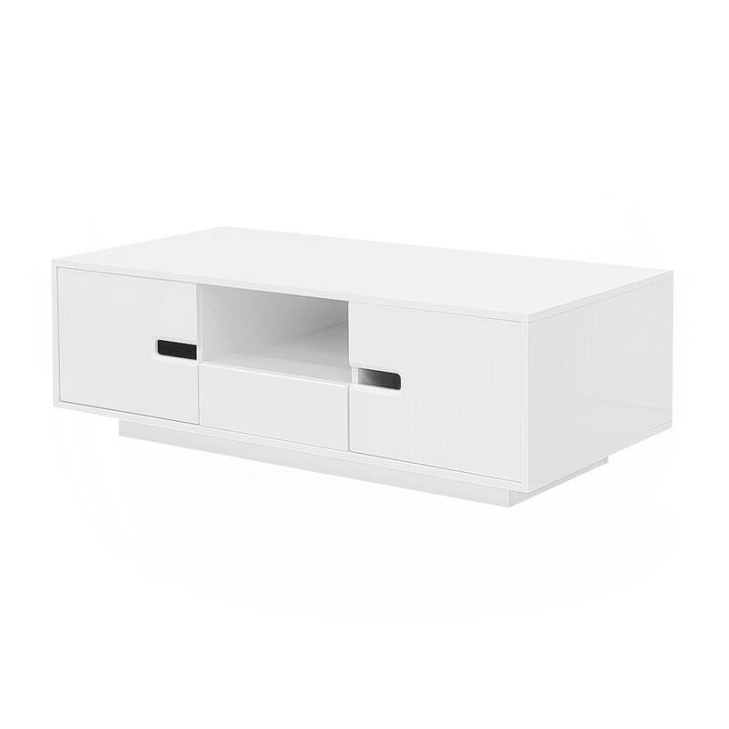 Modern High Glossy Rectangle Coffee Table