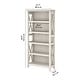 preview thumbnail 59 of 72, Bush Furniture Key West Tall 5 Shelf Bookcase with Adjustable Shelves