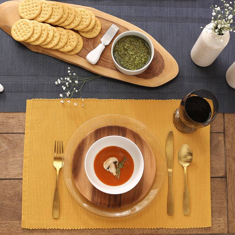 Honey Gold Placemat Set, 13x19", 6 Piece