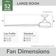 preview thumbnail 5 of 71, Hunter ZenTech Indoor / Outdoor 3-Blade Smart Ceiling Fan w/ LED Light and Handheld Remote