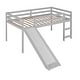 preview thumbnail 13 of 13, Multifunctional Design Loft Bed with Slide, Ladder and Guardrails,Twin Size, Grey