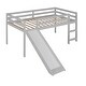 preview thumbnail 42 of 42, Twin Size Loft Bed Wooden Kids Bed with Slide,Ladder and Guardrails,Multifunctional Design