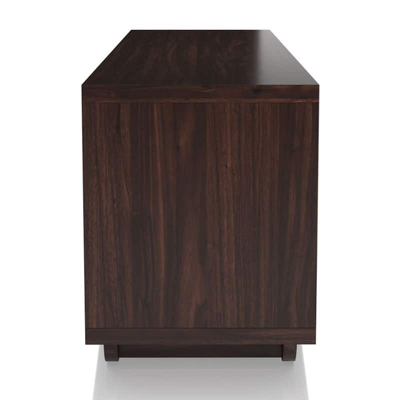 Kuutti Contemporary Brown 63-inch Multi-functional Storage TV Console by Strick & Bolton