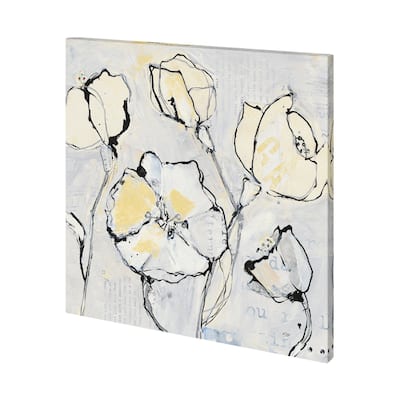 Again III with Yellow (30 x 30) Canvas Art Print