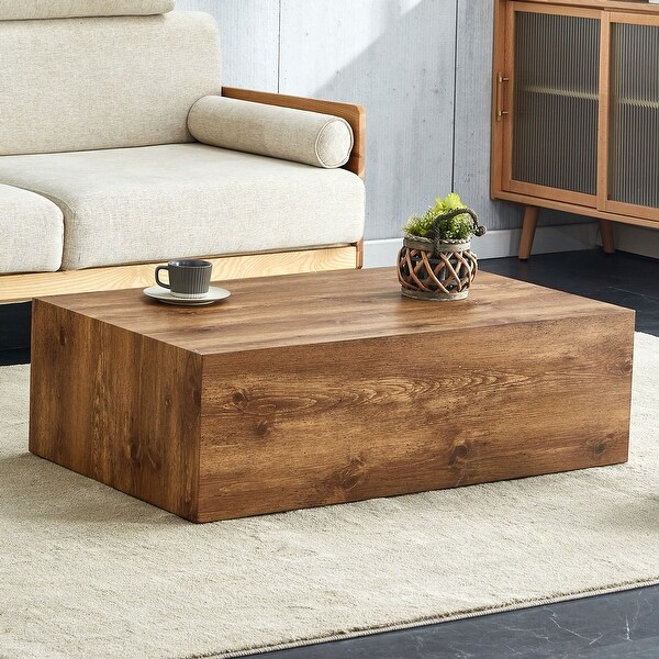 Modern Coffee Table Rectangular Center Table Sofa Table Cube Coffee Table Storage Snack Table Cocktail Table for Living Room On Sale Bed Bath Beyond 41694446