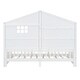 preview thumbnail 30 of 34, Twin Size House Bed with Shelves, Window, and Sparkling Light Strip on Roof, Space-Saving Design for Kids' Rooms, Grey