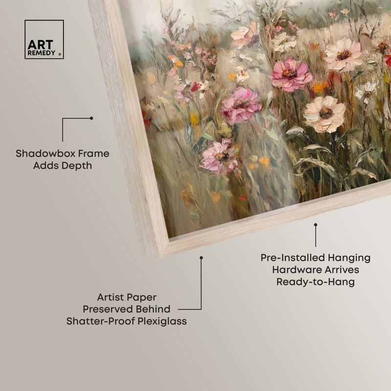 Vintage Blooms I Shadowbox by Art Remedy