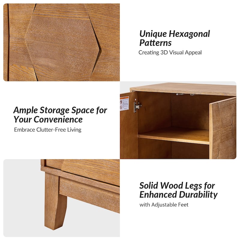 Glenda Contemporary Versatile Adjustable Shelf Storage Cabinet By HULALA HOME