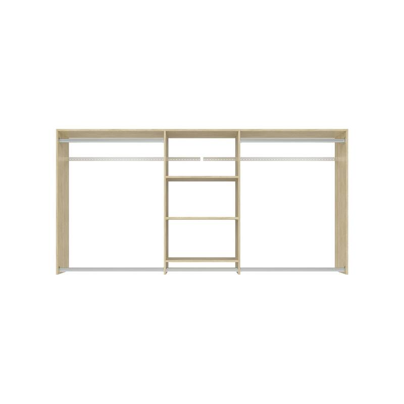 Easy Track 8 Ft. W. Hanging Plus Laminate Closet Kit - Honey Blonde